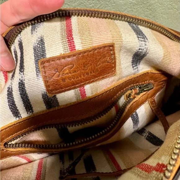 Nena & Co. Multicolor Striped Tote with Leather Trim